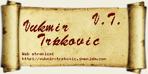 Vukmir Trpković vizit kartica
